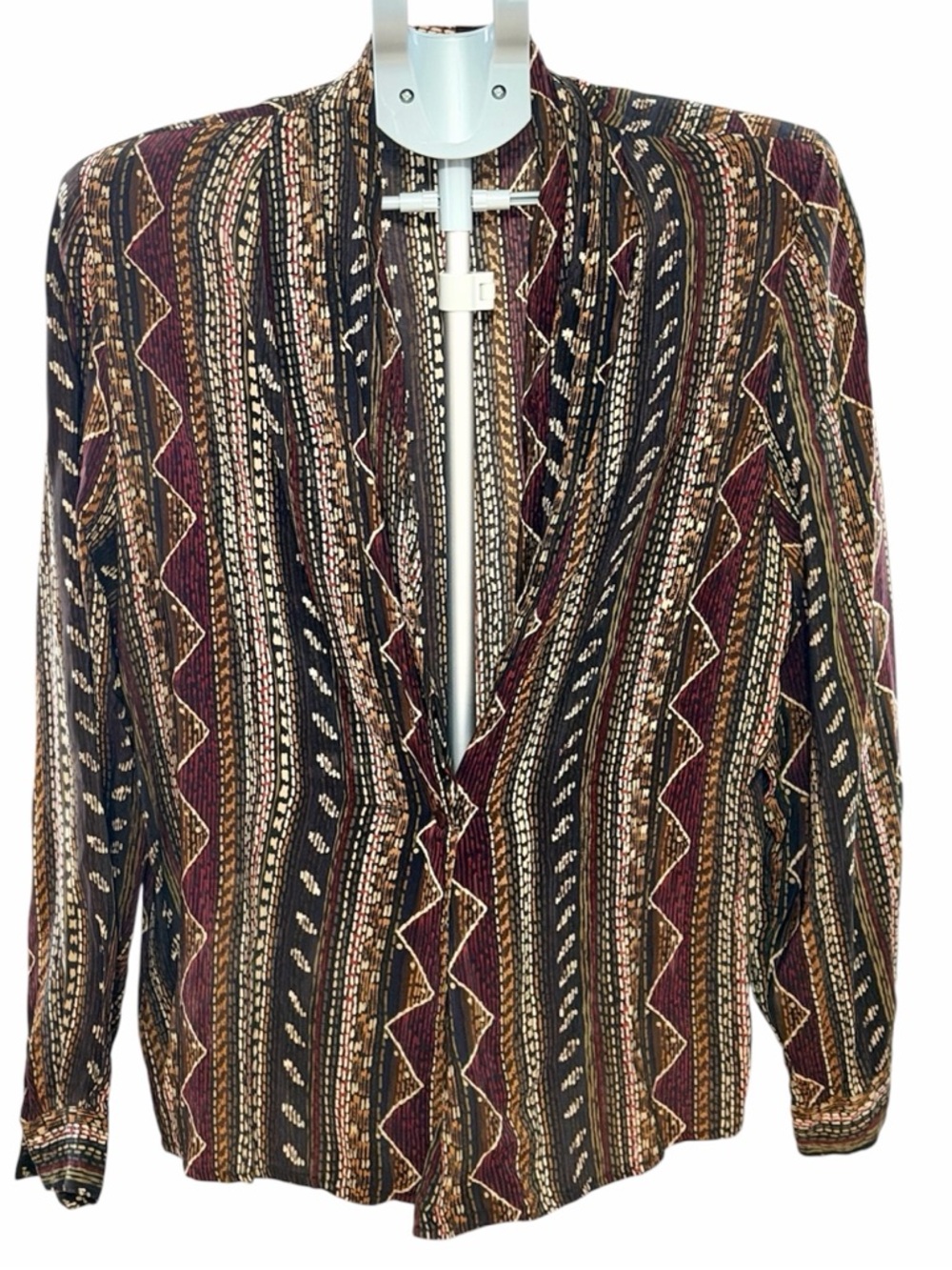 Vintage Spencer Jeremy 100% Silk Blazer Size 12 Made in Spain